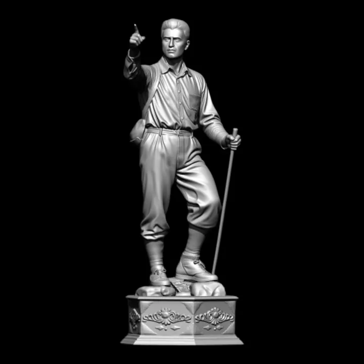 São Pier Giorgio Frassati — escultura sacra em argila digital